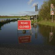 Flooding near Staverton, Wiltshire