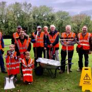 Friends of St Gill Hill Park at a recent working party