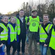 Hampshire Chronicle team at Winchester Round Table Bonfire & Fireworks