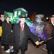 Hundreds attend town's first Christmas lantern procession