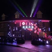Four Marks family fundraising with massive house light and music show