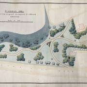 Images of the plan for additional ground at St Giles Hill, Winchester by HE Milner 1894 courtesy of Winchester City Council: Winchester City Archives, Hampshire Record Office: W/C5/9/29
