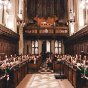 The Christmas Carol service at Winchester College Chapel