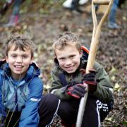 St Giles Hill tree planting