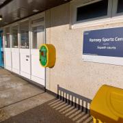 Squash courts closed at Romsey Sports Centre while leak in the roof repaired