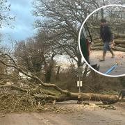 Jake Smith helped his community by using his tree surgeon skills