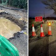 Botley Road closed due to burst pipe