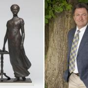 Jane Austen statue and Alan Titchmarsh