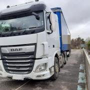 Lorry driver stopped near Winchester