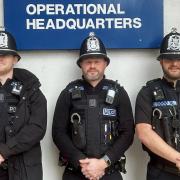 Winchester's local bobbies, PC Harries, Andrews and Jeffrey