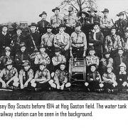 Romsey Boy Scouts before 1914 at Hog Gaston field