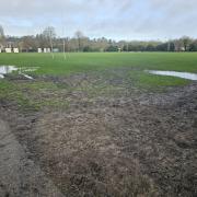 Poor state of the Recreation Ground at River Park in Winchester