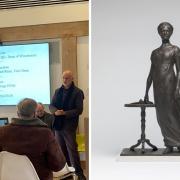 Martin Jennings and Jane Austen statue