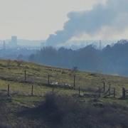Fire from St Catherine's Hill