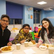Pupils and their families were invited to enjoy an Iftar meal together