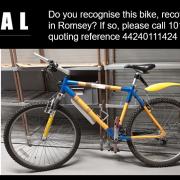 Bike found in Romsey