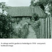 A cottage and its garden in Awbridge in 1910
