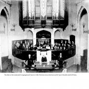 The elders of the newly-built Congregational Church in 1888. The three men at the front are Mr Fryer, Dr Buckell and Mr W. Roles