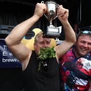 Reigning champion Glenn Walsh with his trophy