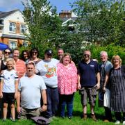 Abbotts Barton team members and visitors at last summer’s fete on the field in aid of the Boaz Project