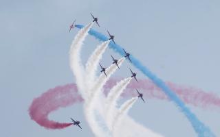 Legendary Red Arrows to fly over Hampshire today: Here's where you can see them