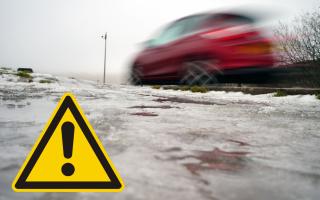 The Met Office has issued a yellow weather warning for ice in Hampshire.