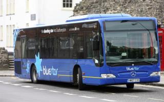 Bluestar bus unable to operate due to a ‘smashed upper deck window’