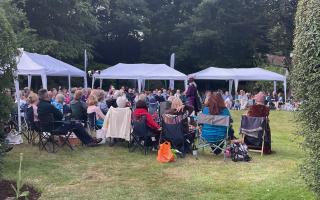 Shakespeare in the garden at Hill Farm House