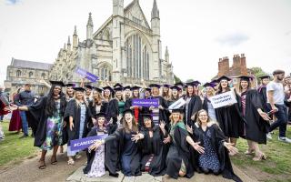 Photos: University students celebrate graduation at Winchester Cathedral