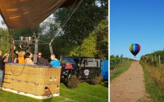 Warner Bros film Around the World in 80 Days with Atmosphere Hot Air Balloons in Winchester