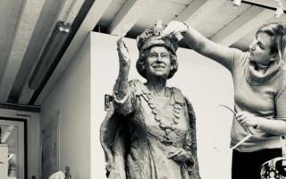 Hampshire residents have chance to see progress on Queen Elizabeth II statue