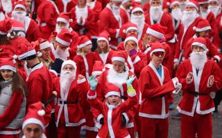 Best photos from the Santa Fun Run held in Winchester