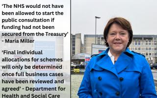 Maria Miller is adamant funding has been 'ring-fenced' for a new hospital