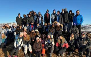 The Romsey School pupils in Iceland
