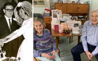 Pat and Tony Wood have celebrated 60 years of marriage