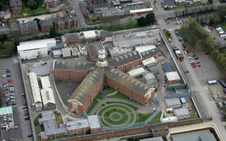 Aerial shot of Winchester Prison