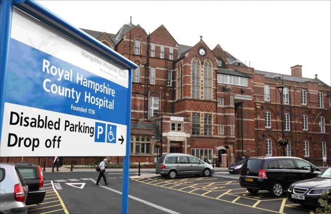 Royal Hampshire County Hospital RHCH exterior stock. Wednesday 17th September 2014..