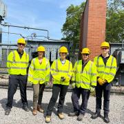 Meon Valley MP Flick Drummond on a visit to the SSE facility in Bishop's Waltham.